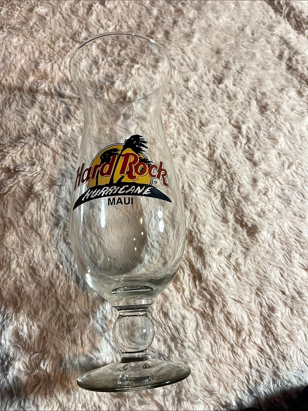 Hard Rock Cafe Maui Hurricane Glass Clear